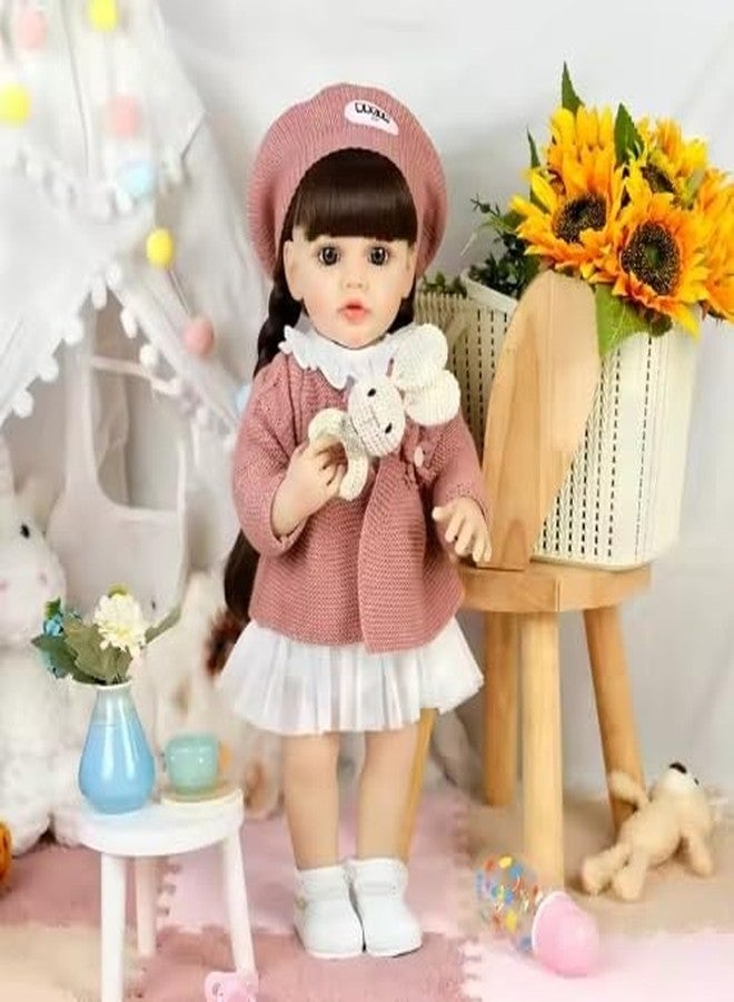 Junona 22" 55CM So Truly Soft Touch, Weighted Body Realistic Newborn Girl Reborn Doll Multicolor - Image 5